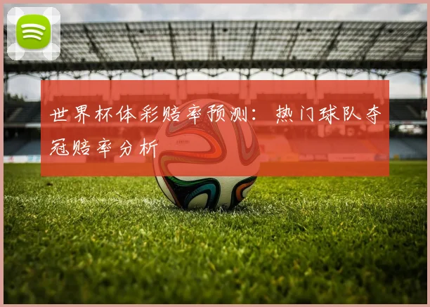 世界杯体彩赔率预测：热门球队夺冠赔率分析