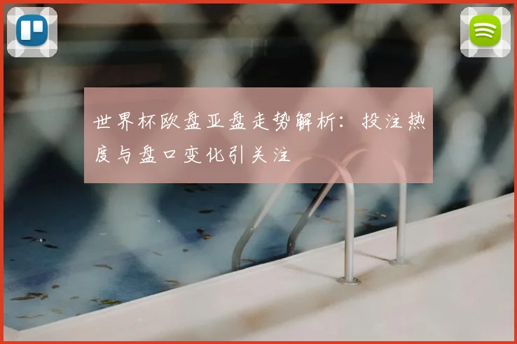 世界杯欧盘亚盘走势解析：投注热度与盘口变化引关注